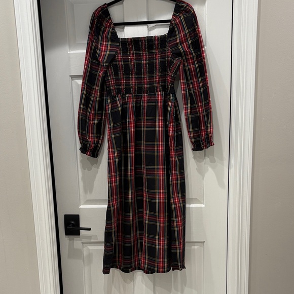 J crew - M -Plaid Long Sleeve Dress - Picture 4 of 4